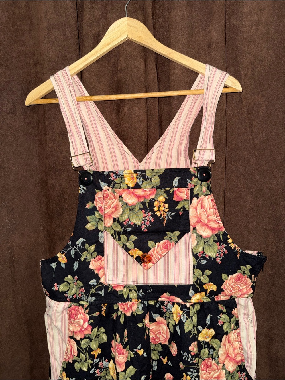 Dee’s Designs Handmade Floral Overalls Vintage 80s 90s Cottagecore Jumpsuit - Picture 3 of 6